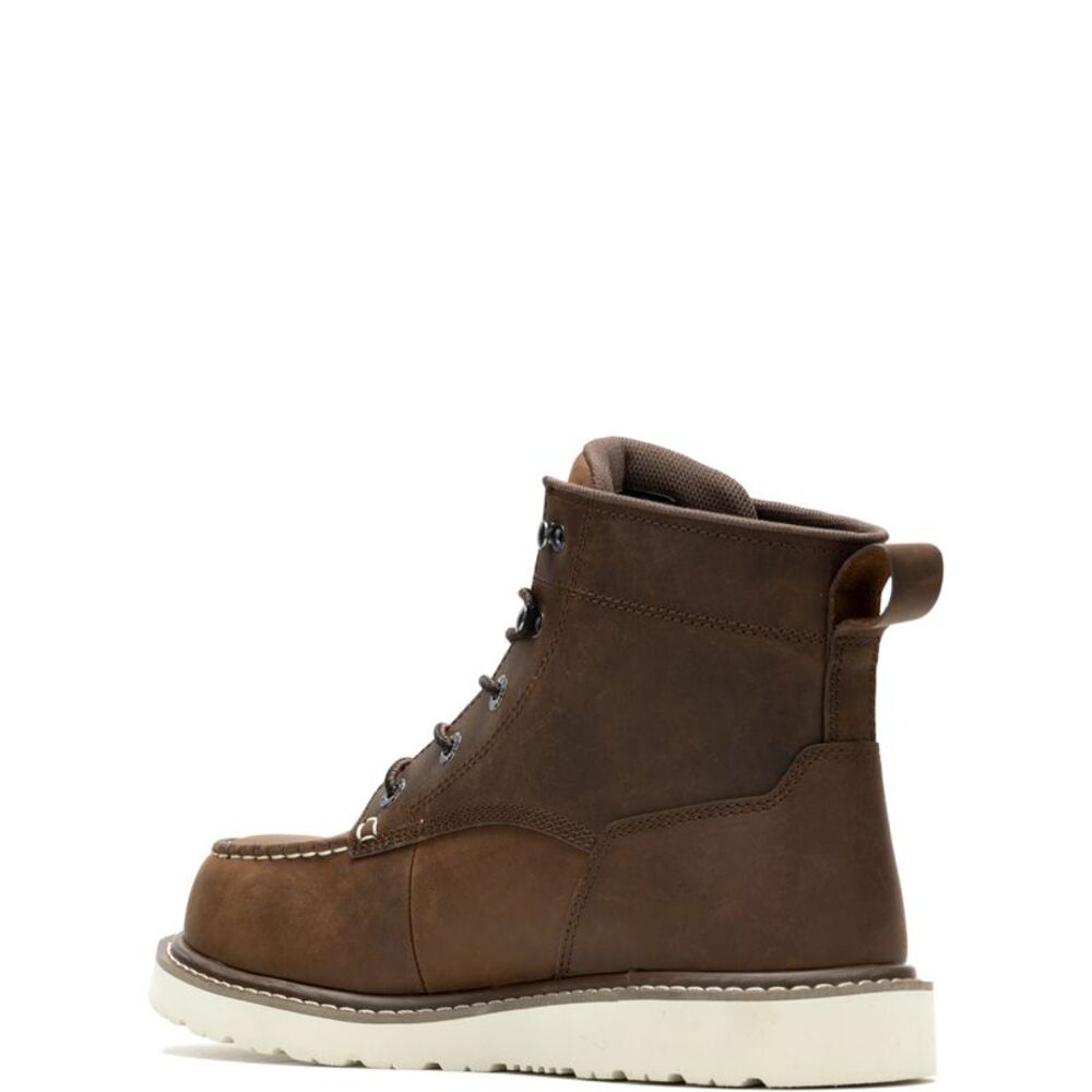 Wolverine Mens Trade Wedge UL Moc Composite Toe 6" Brown Boots (NWT) - Picture 3 of 5